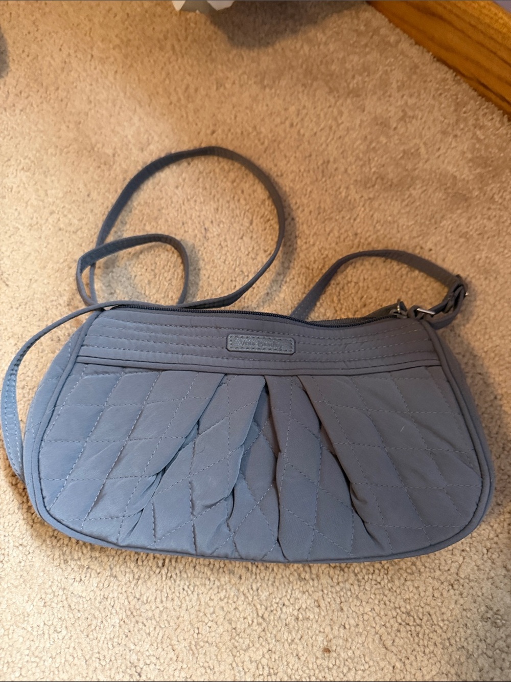 Vera Bradley Quilted Crossbody in Slate Blue